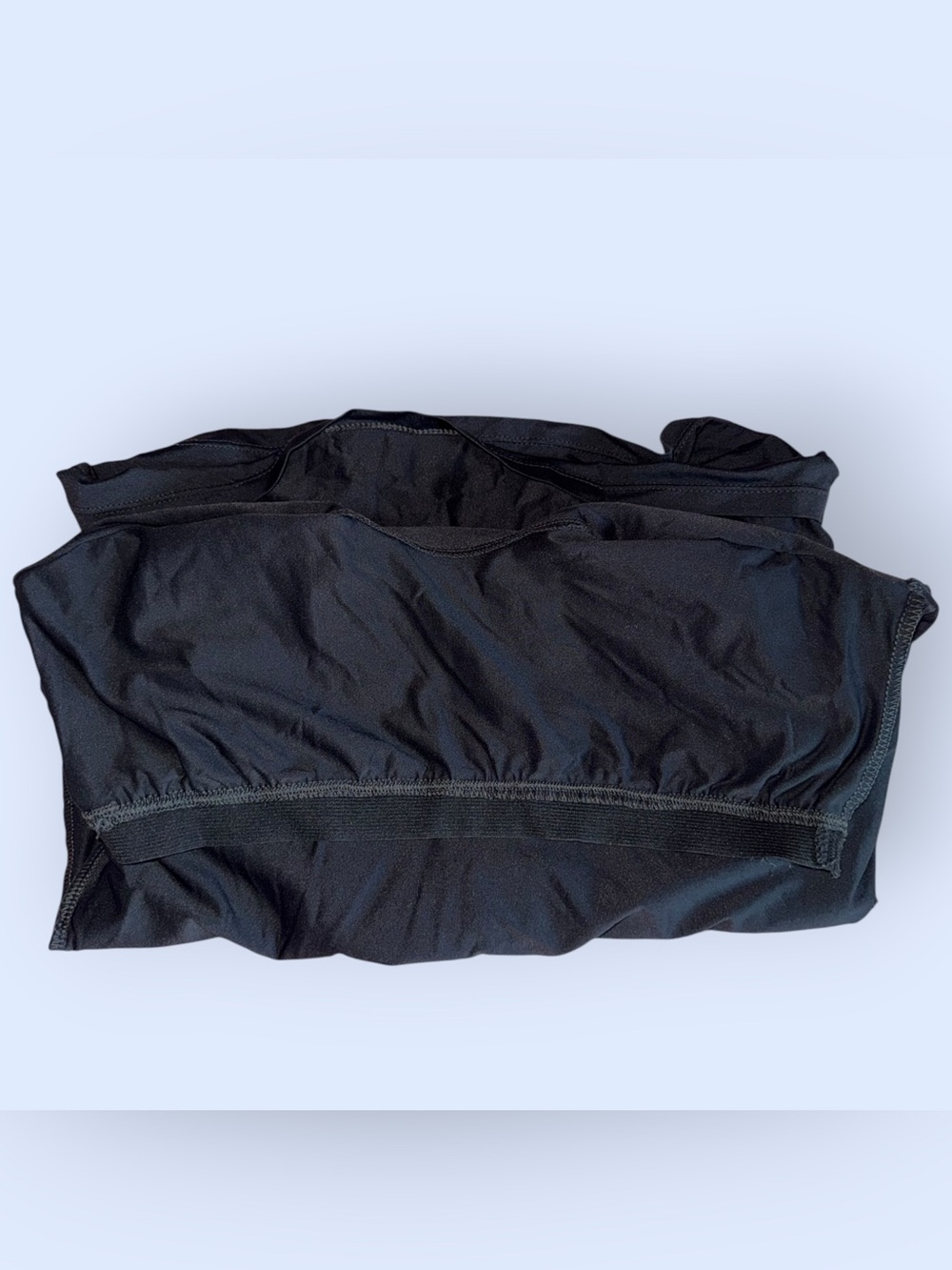 Basic Black Scoop Neck Long Sleeve Women's Top - Picture 3 of 3